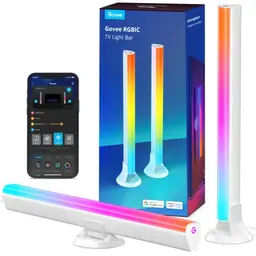 Govee RGBIC LED Lightbar für TV 45-70 Zoll, WiFi Hintergrundbeleuchtung, dimmbar, kompatibel mit Alexa und Google Assistant