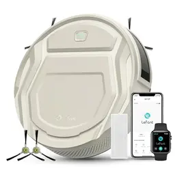 LEFANT M210P Saugroboter, schlanker Staubsauger mit 2200 Pa Saugkraft, 120 Min Laufzeit, WLAN, für Teppiche und Hartböden