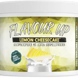LEMON CHEESECAKE Geschmackspulver 250g - Süß und vielseitig einsetzbar - nur 11 kcal pro Portion