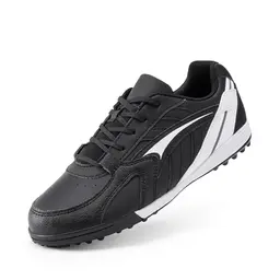 DREAM PAIRS Jungen Fußballschuhe, bequem, leicht, verschleißfest, schwarz/weiß, Größe 33.5
