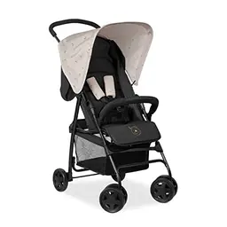 Hauck Buggy Sport - Ultra Leicht, für Kinder bis 15 kg, Zusammenklappbar mit Liegefunktion, Großer Korb (Disney Pooh Rainbow Beige)