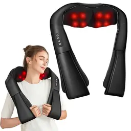 Brelley Massagegerät mit Wärme – Nacken, Rücken, Beine, Shiatsu, Damen & Herren