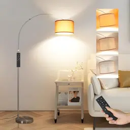ANTENLICHT AURA Bogenlampe mit Fernbedienung | Dimmbar | Vintage Design für Wohnzimmer und Schlafzimmer