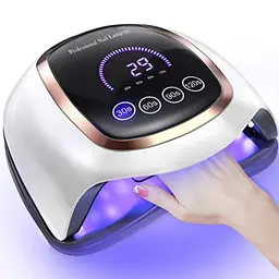 NAXBEY 168W UV LED Nagellampe mit 7,5 Zoll Touchscreen und 4 Timer-Einstellungen - Ideal für Anfänger und Heimsalon