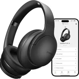 DOQAUS Kabellose Bluetooth Over-Ear Kopfhörer, 90Std. Akku, EQ Modis, HiFi Stereo, Mikrofon – Schwarz