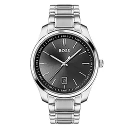 BOSS Herren Quarzuhr Circuit mit silbernem Edelstahlarmband - 1513730