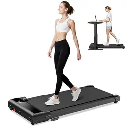 Walking Pad Laufband Schreibtisch 3 in 1 - Mini Tragbares Gehband für Zuhause und Büro (1-6 km/h)