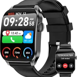 Haulvean Smartwatch für Herren und Damen, Fitness-Uhr mit Herzrate und Schlafmonitor, über 120 Sport-Tracker, IP67 für Android und iOS