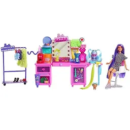 Barbie Extra Spielset mit Puppe und Hündchen, 45+ Teile, ab 3 Jahren