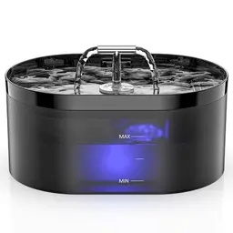 Katzenbrunnen 2,2L – Automatischer Trinkbrunnen für Katzen und Hunde mit LED-Licht und leiser Pumpe