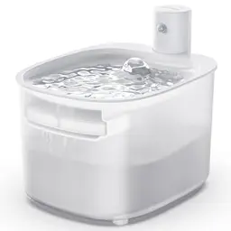 Kabelloser Katzen Trinkbrunnen 2,6L mit Bewegungsmelder und leiser Pumpe, batteriebetrieben, ideal für den Innenbereich