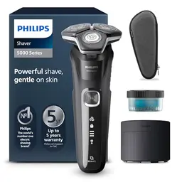 Philips Shaver Series 5000 – Elektrischer Rasierer für Herren mit Trimmer und Reinigungsstation