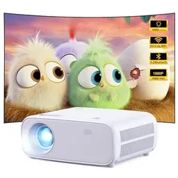 Full HD Beamer, 18000 Lumen, WiFi/Bluetooth, tragbarer Heimkino Projektor