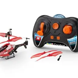 Revell Mini RC Helikopter TOXI mit Fernbedienung, Indoor, 3-Kanal, Gyro, für Kinder & Einsteiger, Rot