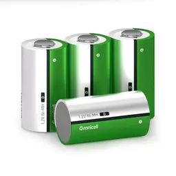 Granicell 4er Pack 10000mAh Wiederaufladbare D-Batterien