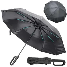 BAIFULAI großer Regenschirm – sturmfest, UV-Schutz, automatisches Öffnen/Schließen, ideal für Herren und Damen