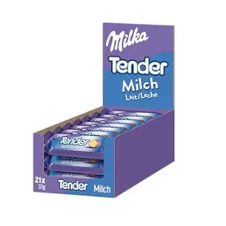 Milka Tender Milch Biskuit-Rolle mit Milchcreme und Vollmilchschokolade