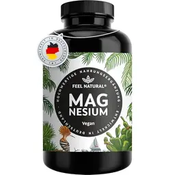 Hochdosierte Magnesium Kapseln - 365 Stück - 664mg pro Kapsel, 400mg elementares Magnesium - Laborgeprüft & Vegan