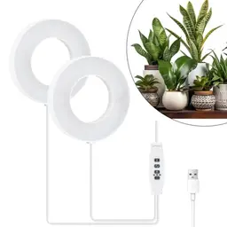 DASIAUTOEM LED Pflanzenlampe Vollspektrum mit automatischem Timer für Zimmerpflanzen und Gewächshaus