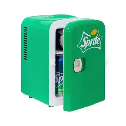 Koolatron Coca Cola Sprite Mini-Kühlschrank, 4L für Getränke und Lebensmittel, 12V tragbar, grün