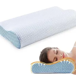 Ecosafeter Ergonomisches Nackenkissen für verschiedene Schlafpositionen mit abnehmbarem Bezug
