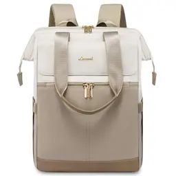 LOVEVOOK Damen Rucksack, wasserdicht, 15,6 Zoll Laptop, elegant, 2-in-1 Schul- und Reiserucksack, Handtasche, geeignet für Uni und Büro
