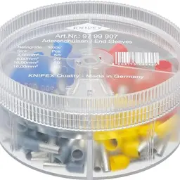 KNIPEX 4-teilige Sortimentsbox mit 100 isolierten Aderendhülsen