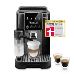 De'Longhi Magnifica Start ECAM222.60.BG Kaffeevollautomat mit LatteCrema-Milchsystem, 4 Direktwahl-Tasten, Schwarz/Grau
