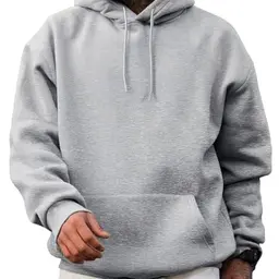Herren Hoodie mit Kapuze - Einfarbiger Oversize Pullover für Freizeit