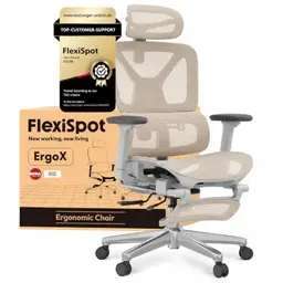 FLEXISPOT Ergonomischer Bürostuhl ErgoX Beige