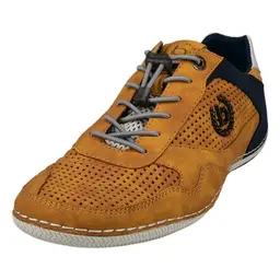 Bugatti Man Herren Mokassins, Schnürschuhe, Freizeit, leger, Gelb, Größe 40 EU