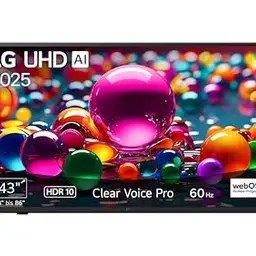 LG 43 Zoll 4K UHD AI TV (Modell 2025, webOS 25, 60Hz)