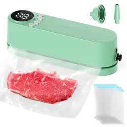 Tragbarer Mini Vakuumierer 3-in-1, Kabellos, für Snackkonservierung und Lebensmittelaufbewahrung