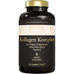 Satin Naturel Hyaluron Kollagen Komplex – 270 Kapseln für Haut, Haare & Nägel – Made in Germany