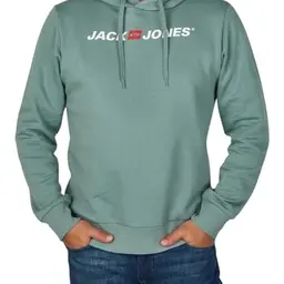 JACK & JONES Herren Hoodie JJMORTY Regular Fit, Kapuzenpullover, 3XL, Farbe: Trooper