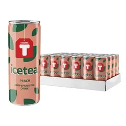 Thom's T Ice Tea Peach, Pfirsich-Eistee, 250 ml