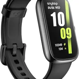 anyloop Smartwatch Damen 1.47'' Fitness Tracker mit Schlafmonitor und Schrittzähler, IP68 wasserdicht, Schwarz