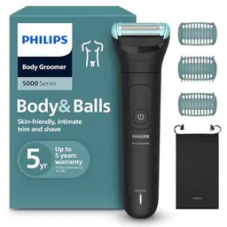 Philips Bodygroom Series 5000 – Männertrimmer, 100% wasserfest, 100 Min. Laufzeit, Modell BG5470/15