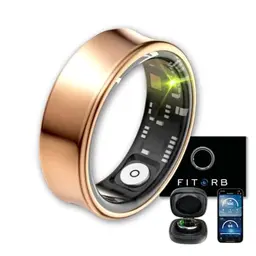 Fitorb Smart Ring Pro - Fitness- & Gesundheitsring, Schlafanalyse & 24/7 Aktivitätstracking, Neptun, Roségold, 18,3 mm