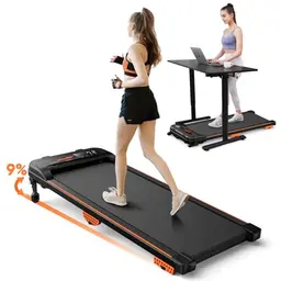 Klappbares Walking Pad Laufband für Zuhause bis 12 km/h mit LCD-Anzeige und Fernbedienung