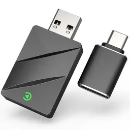 Wireless CarPlay & Android Auto Adapter – 2-in-1, Plug & Play, stabile Verbindung, kompatibel mit iOS10+/Android11+
