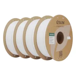 eSUN PETG Basic Filament 1,75mm, 4 Rollen, 1kg pro Rolle, Weiß, geeignet für 3D-Drucker