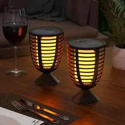 MALUX Mini Solar Außenlaternen 2er Set, Wasserdicht, Hängend, Für Terrasse, Balkon & Garten