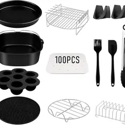 Airfryer XXL Zubehör für Philips & COSORI - Heißluftfritteuse Zubehör für 6,2L bis 6,4L Modelle
