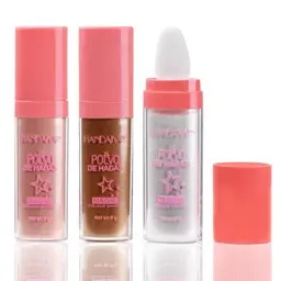 Hoxfly Highlighter Puder Stick, Glitzer für Gesicht, Augen, Lippen und Haare - 3 Farben