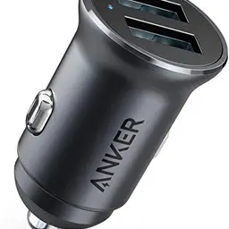 Anker 24W Mini Autoladegerät, Duales USB mit LED-Licht, kompatibel mit iPhone, iPad und Galaxy