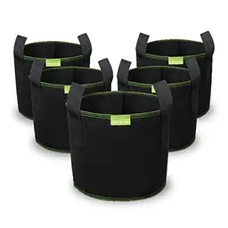Mactoou Pflanzsack 12L - 5 Stück, ideal für Kartoffeln, Tomaten und Erdbeeren