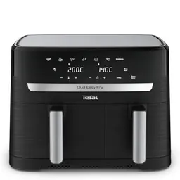 Tefal Dual Easy Fry Heißluftfritteuse 8,3 L – Airfryer mit 2 Kammern & XL-Schublade, 7 Programme, 2700 W