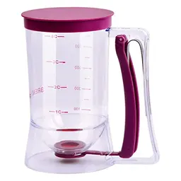 Vesaneae Teigportionierer 900ml mit Deckel - Ideal für Kuchen, Waffeln und Muffins