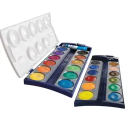 Pelikan Farbkasten K24® – 24 Farben inklusive Deckweiß, 1 Stück